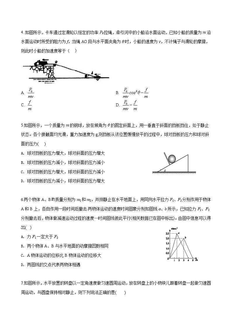 1、福州四校联盟20-21上期中联考高三物理试卷第2页