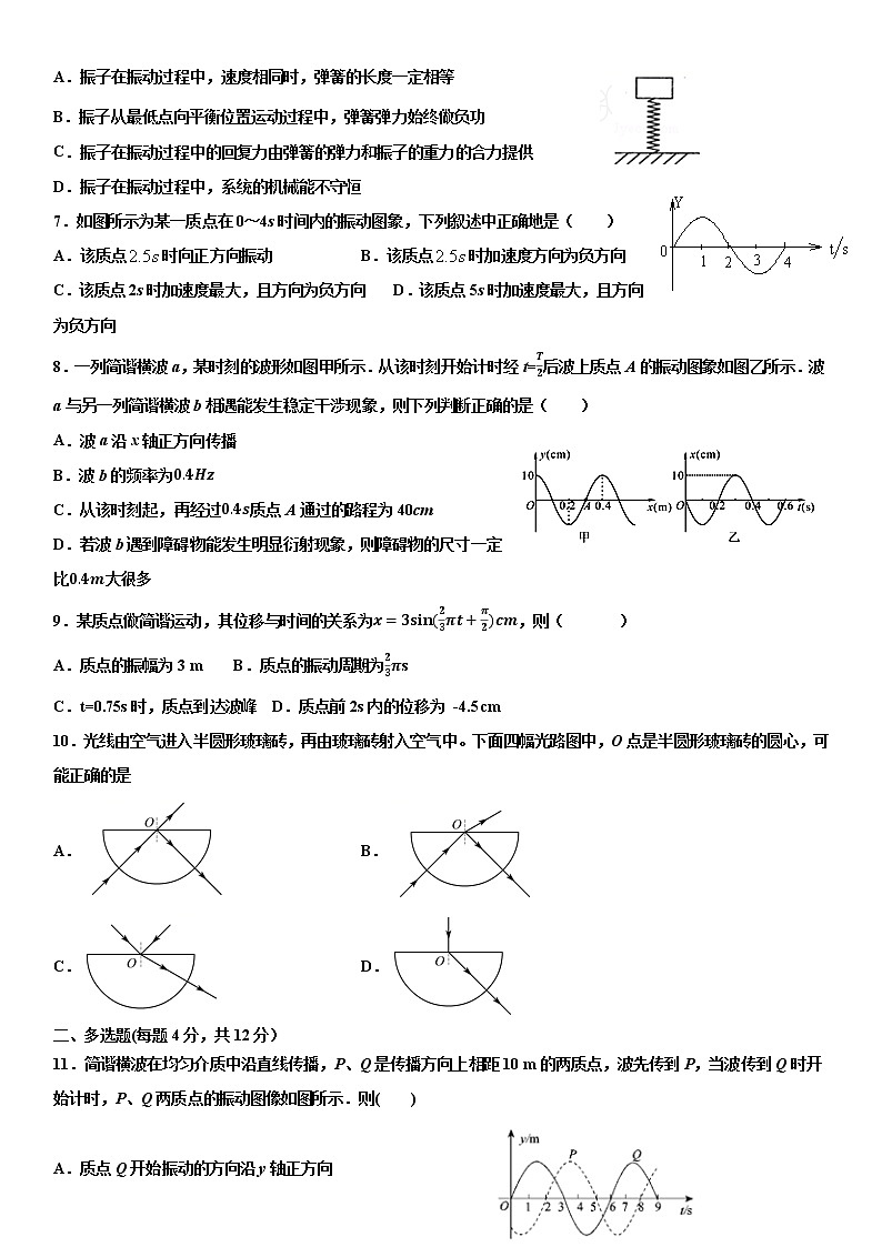 2021南充李渡中学高二下学期期中考试物理试题含答案02