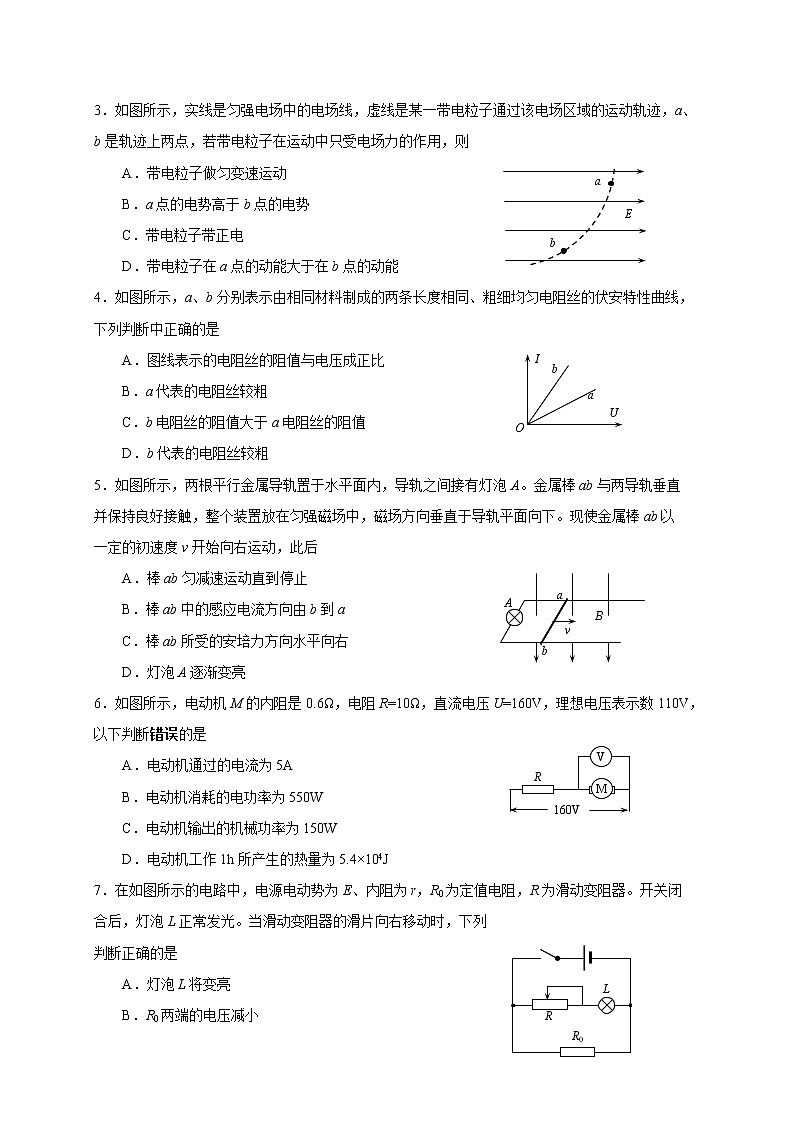 2021潮州高二上学期期末考试物理试题含答案第2页