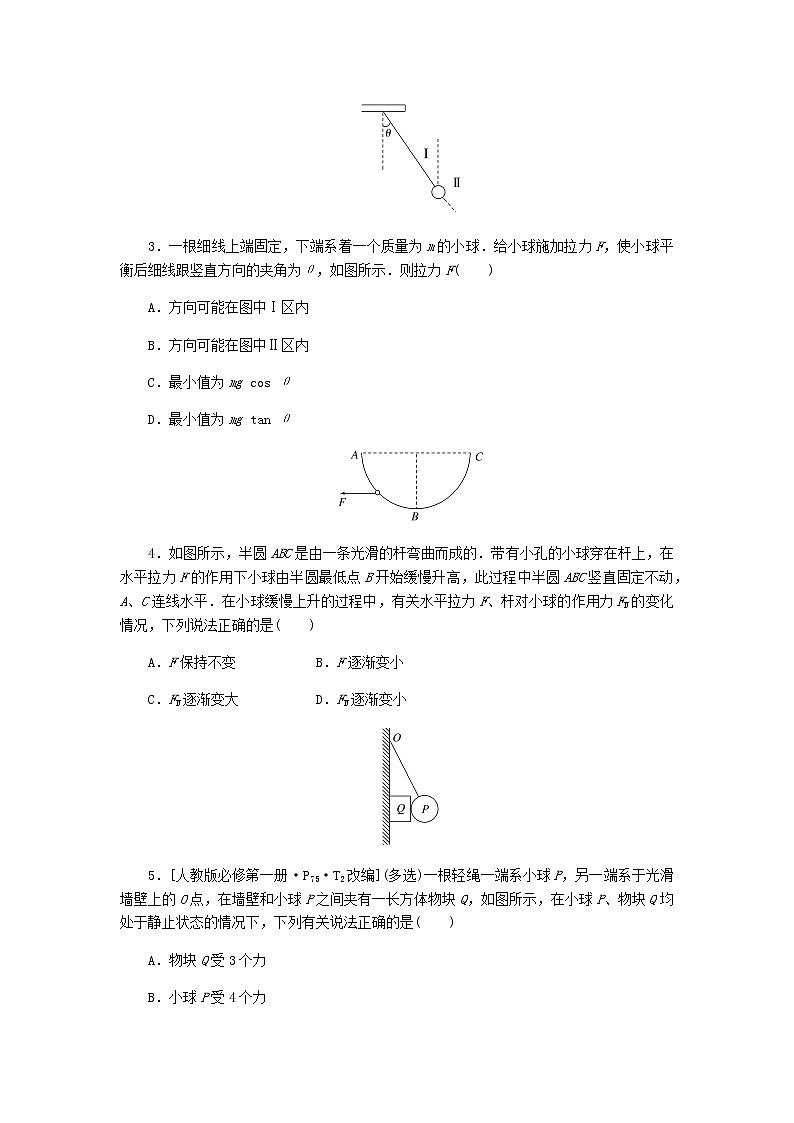 高考物理一轮复习课时分层作业（六）受力分析共点力的平衡含答案02