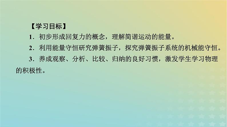 新人教版高中物理选择性必修第一册第二章机械振动3简谐运动的回复力和能量课件05