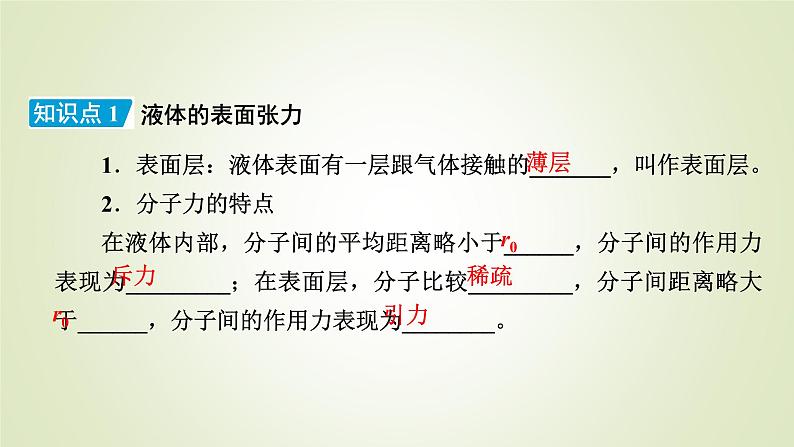 新人教版高中物理选择性必修第三册第二章气体、固体和液体5液体课件08