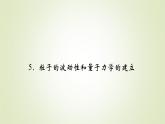新人教版高中物理选择性必修第三册第四章原子结构和波粒二象性5粒子的波动性和量子力学的建立课件