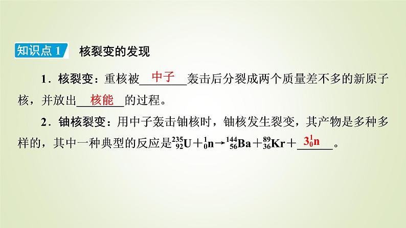 新人教版高中物理选择性必修第三册第五章原子核4核裂变与核聚变5“基本”粒子课件第8页