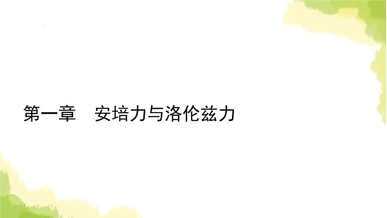 新人教版高中物理选择性必修第二册第一章安培力与洛伦兹力2磁场对运动电荷的作用力课件第1页