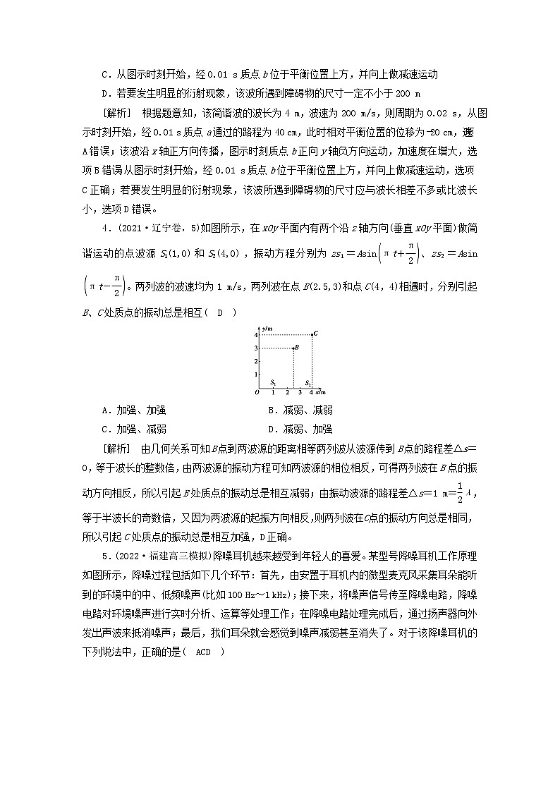 高考物理一轮总复习专题练习36第十三章第2讲机械波含答案02