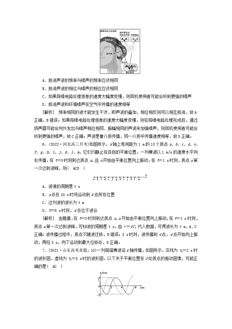 高考物理一轮总复习专题练习36第十三章第2讲机械波含答案03