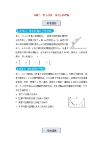 高三物理精准提升专练3共点力的平衡含答案