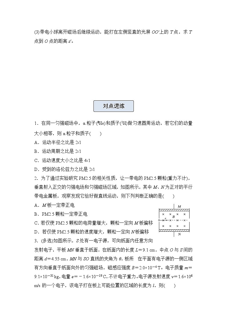 高三物理精准提升专练17带电粒子在磁场中运动含答案第2页