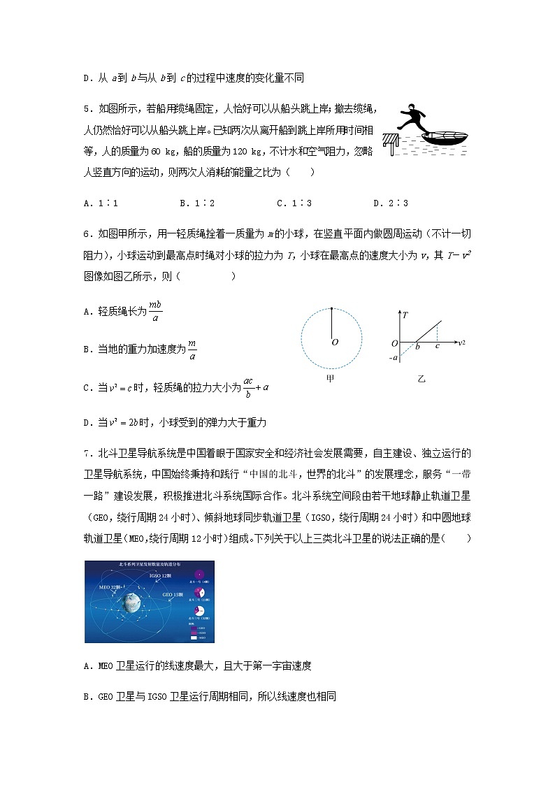 新教材高二物理下学期暑假巩固练习6力学综合测试含答案第2页