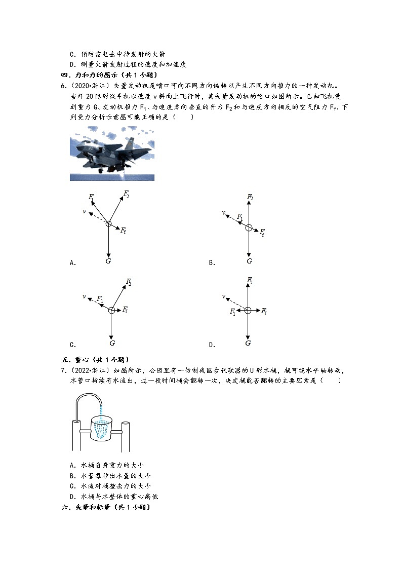浙江省（2019.01-2021.01）高考物理真题知识点分类汇编-选择题2（56题，含答案）第3页