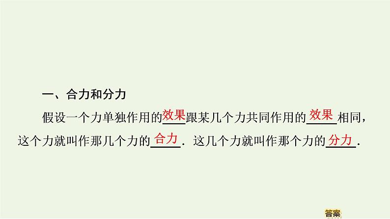 统编人教版高中物理必修 第一册《4 力的合成和分解》课件204