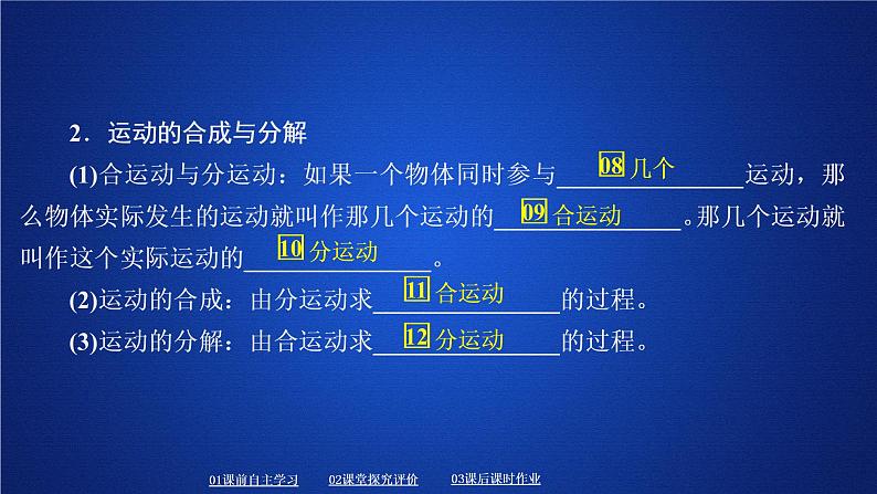 统编人教版高中物理必修 第二册《2 运动的合成与分解》课件206