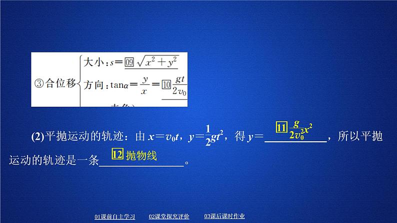 统编人教版高中物理必修 第二册《4 抛体运动的规律》课件1第7页