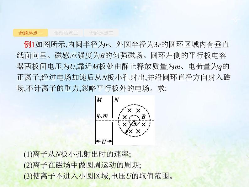 人教版高考物理二轮复习第10讲带电粒子在组合场复合场中的运动课件05