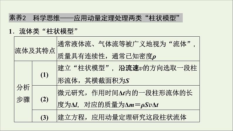 人教版高考物理一轮复习第6章动量动量守恒定律章末提升核心素养培养课件07