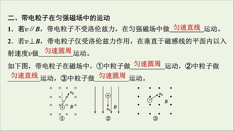 人教版高考物理一轮复习第9章磁场第2讲磁场对运动电荷的作用课件04