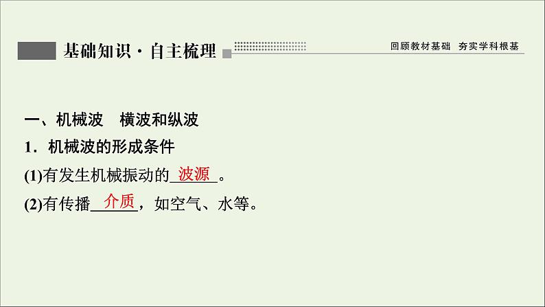 人教版高考物理一轮复习第14章机械振动与机械波光电磁波与相对论第2讲机械波课件02