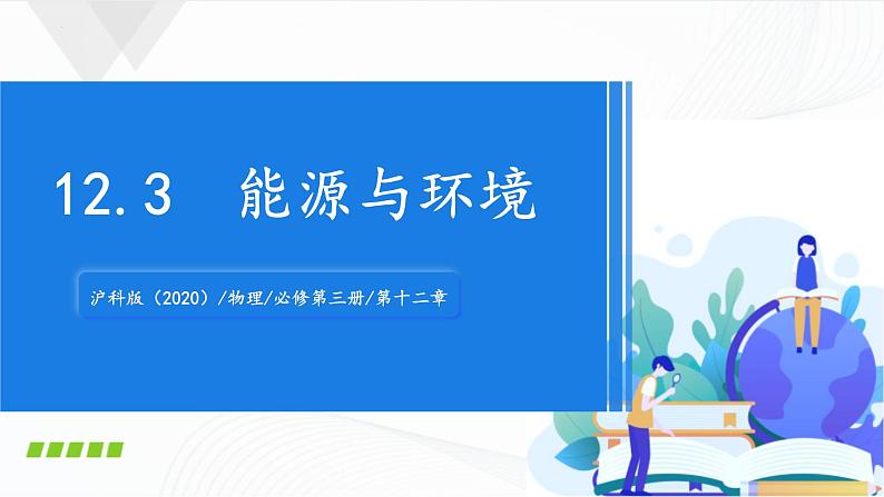 沪科版（2020）物理必修三12.3《能源与环境》课件01