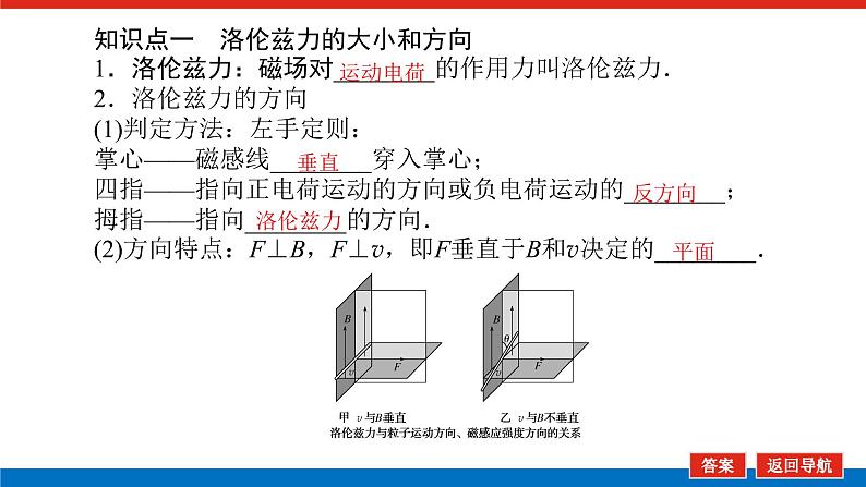 2023新教材高考物理总复习专用课件--10.2磁场对运动电荷的作用第4页