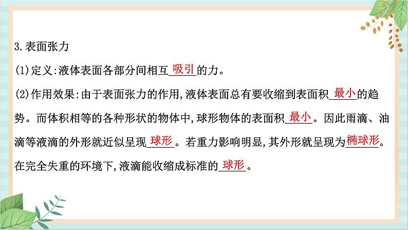 鲁科版高中物理选修32.2- 2.3表面张力和毛细现象材料及其应用课件04