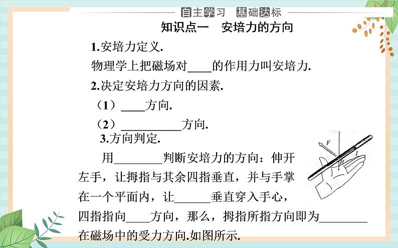 粤科版高中物理选修2第一节 安培力课件第3页