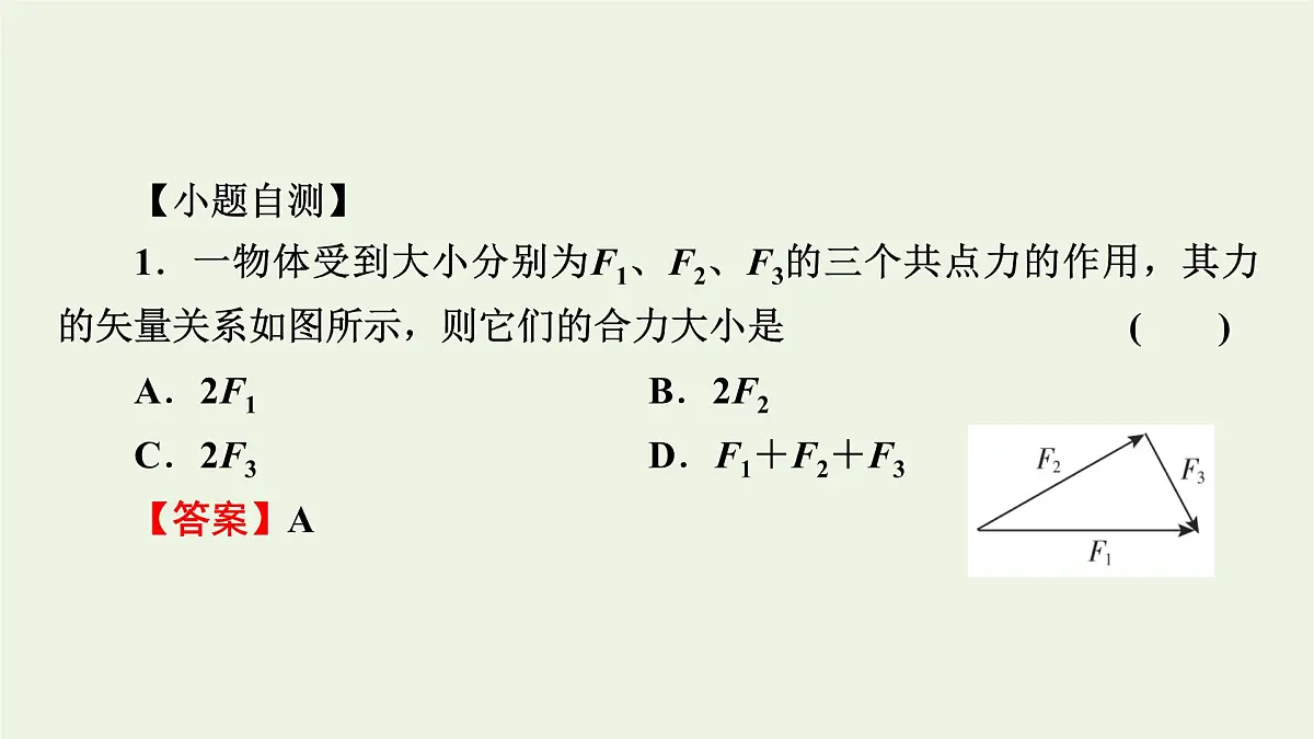 2022-2023年高考物理一轮复习 第2章物体间的相互作用第2讲力的合成和分解课件第6页