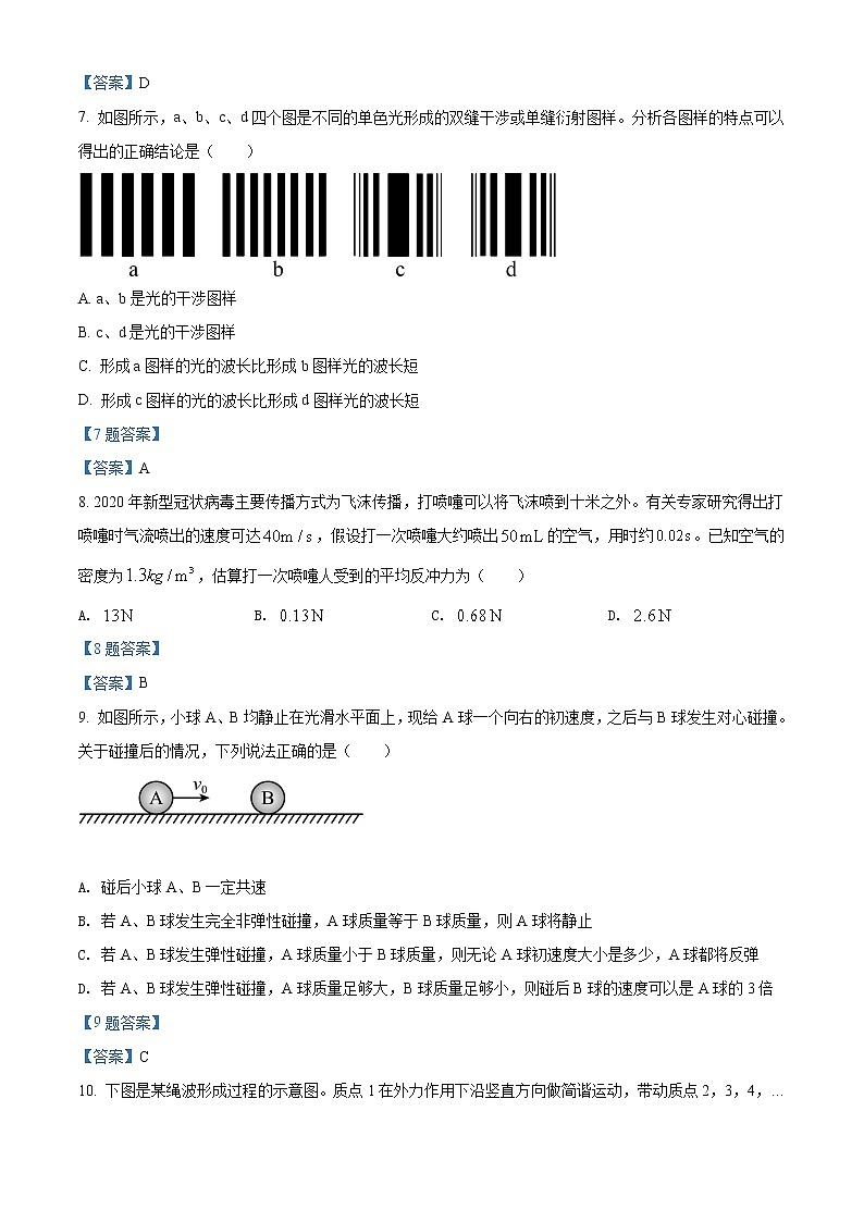 浙江省温州市新力量联盟2021-2022学年高二下学期期中 物理试题 Word版含答案03