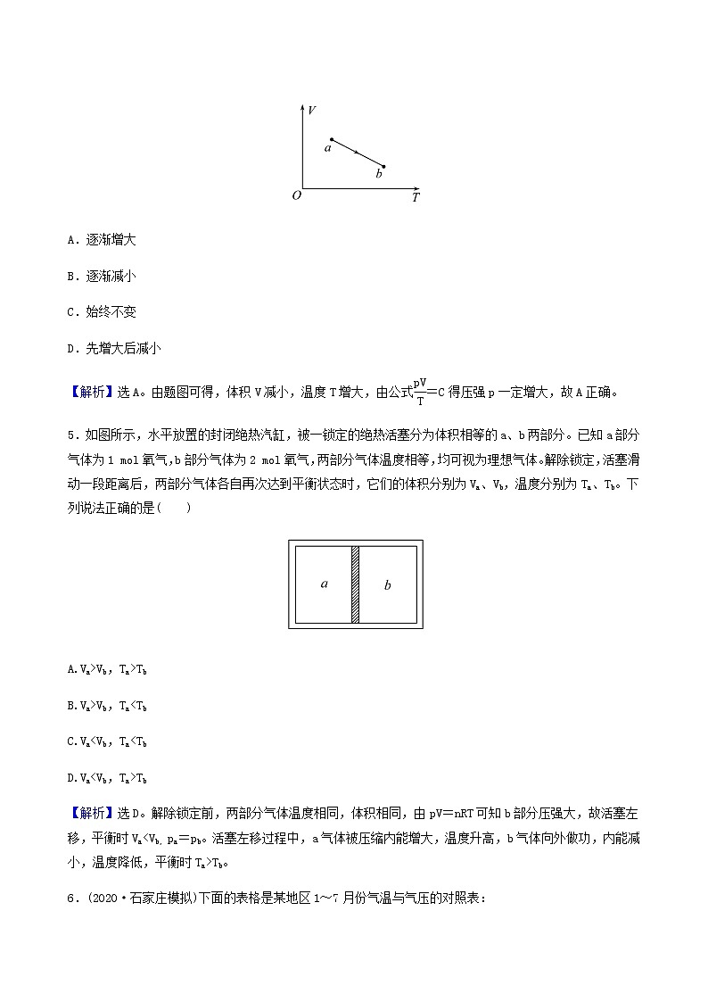 高考物理一轮复习课时作业37固体液体与气体含答案第3页