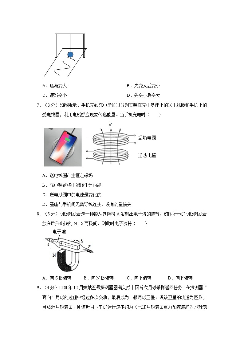 2021年上海市浦东新区高考物理二模试卷第3页