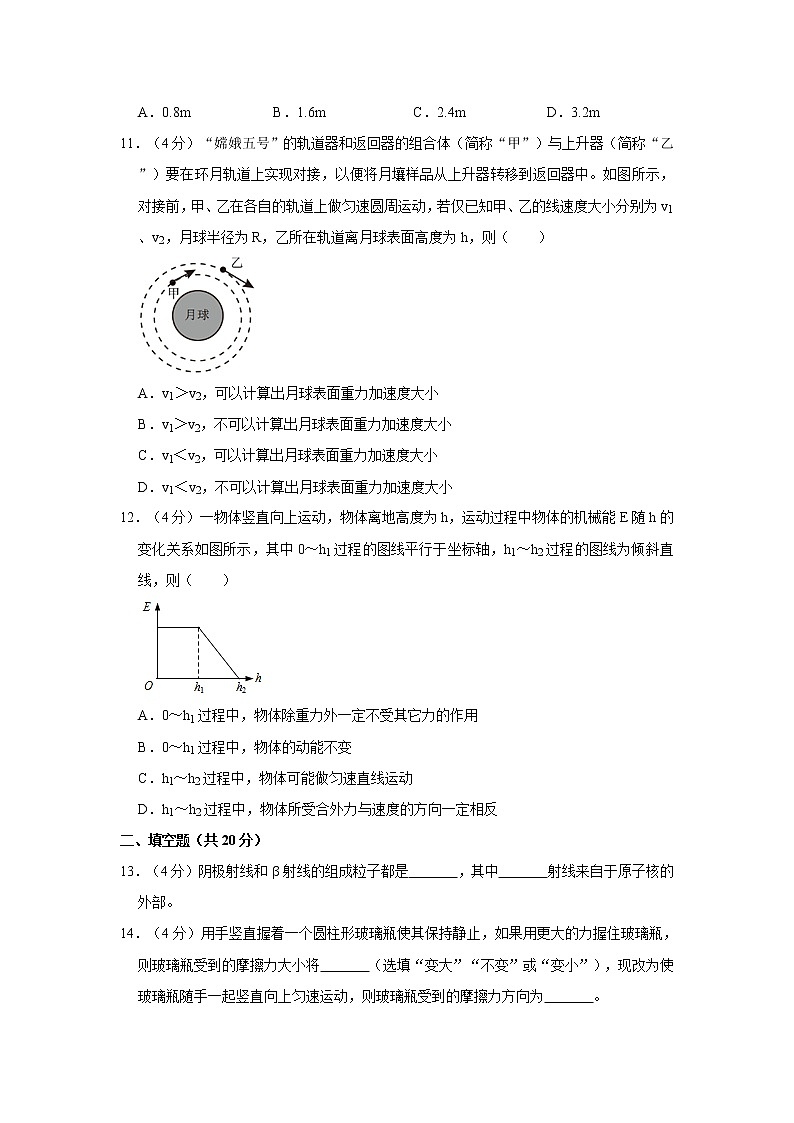 2021年上海市静安区高考物理二模试卷03