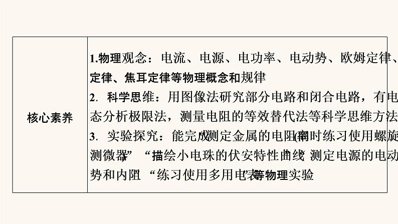 人教版高考物理一轮复习专题8恒定电流第1讲电流电阻电功及电功率课件05