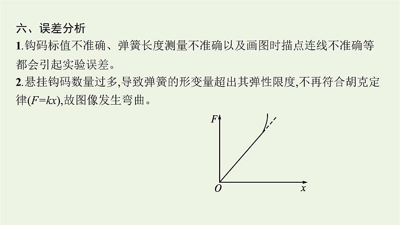 人教版高考物理一轮复习第2章实验2探究弹簧弹力与形变量的关系课件06