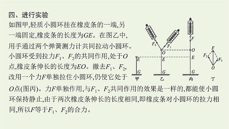 人教版高考物理一轮复习第2章实验3验证力的平行四边形定则课件04