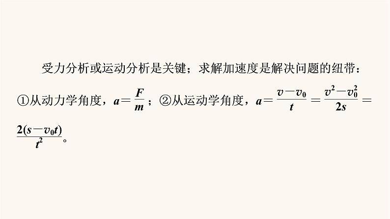 鲁科版高中物理必修第一册第5章牛顿运动定律章末综合提升课件第4页