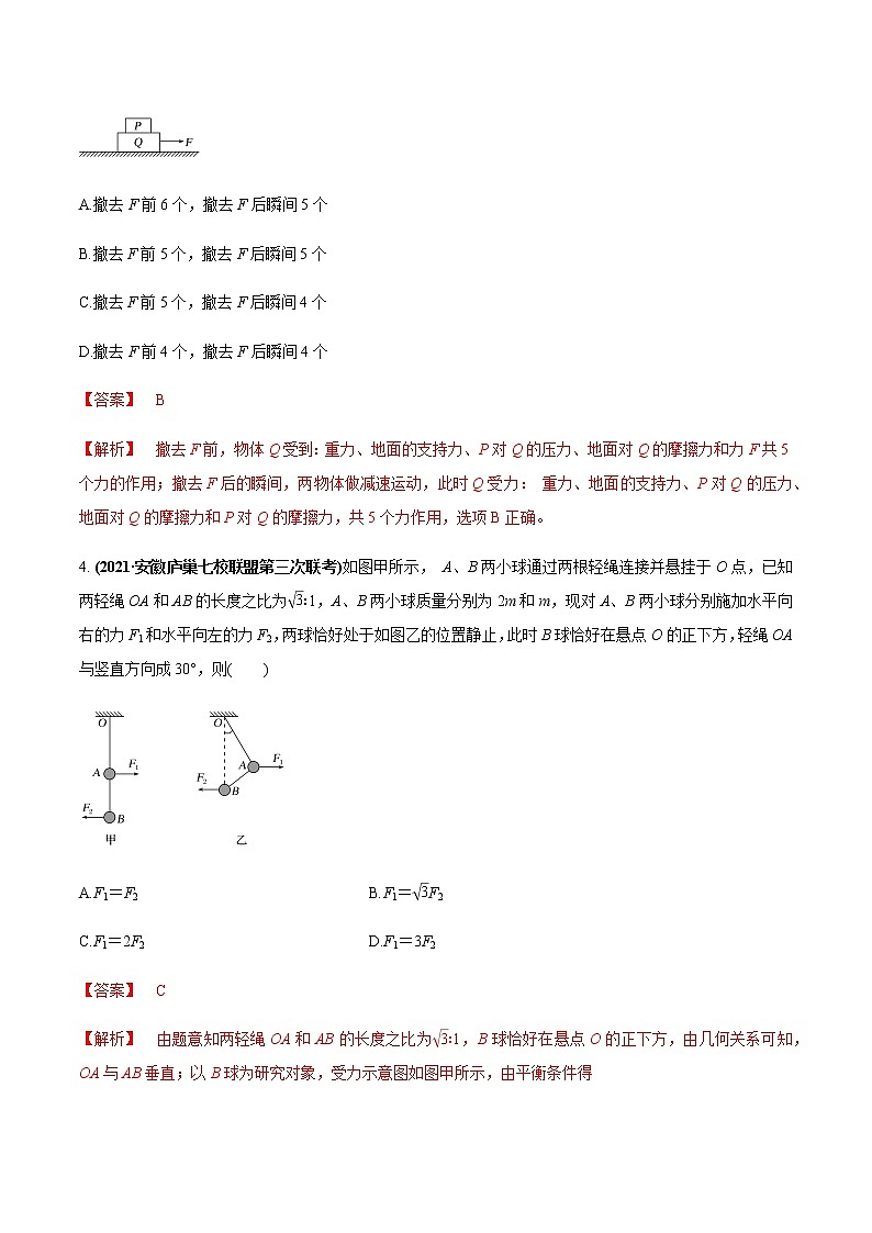 高考专题03 力与物体的平衡（解析版）03