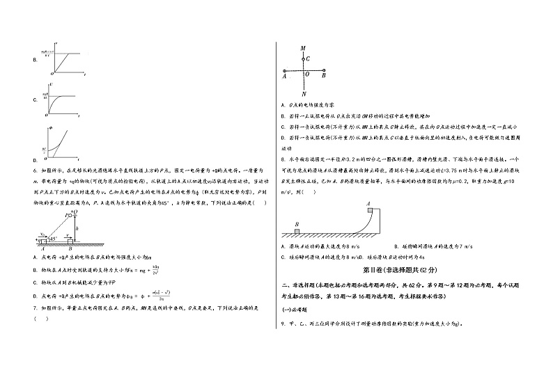 安徽省铜陵市铜官山区2023届高三（上）摸底测试物理试题(word版，含答案)第2页