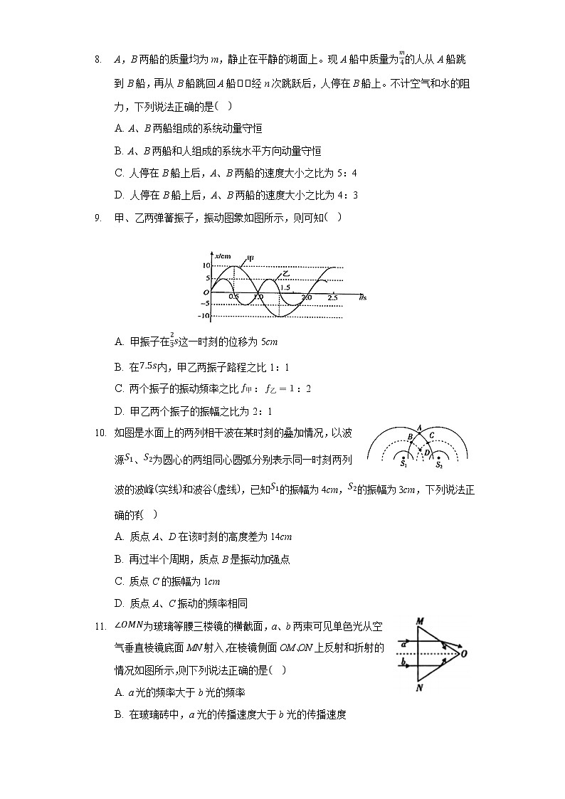 2021-2022学年安徽省桐城市某重点中学高二下学期月考（18）物理试题（Word版）03