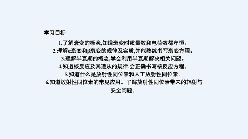 人教版（2019）高中物理选择性必修第三册_放射性元素的衰变 课件2第2页