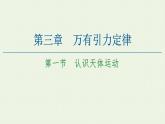 粤教版高中物理必修第二册第3章 万有引力定律 第1节 认识天体运动课件