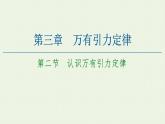 粤教版高中物理必修第二册第3章 万有引力定律 第2节 认识万有引力定律课件