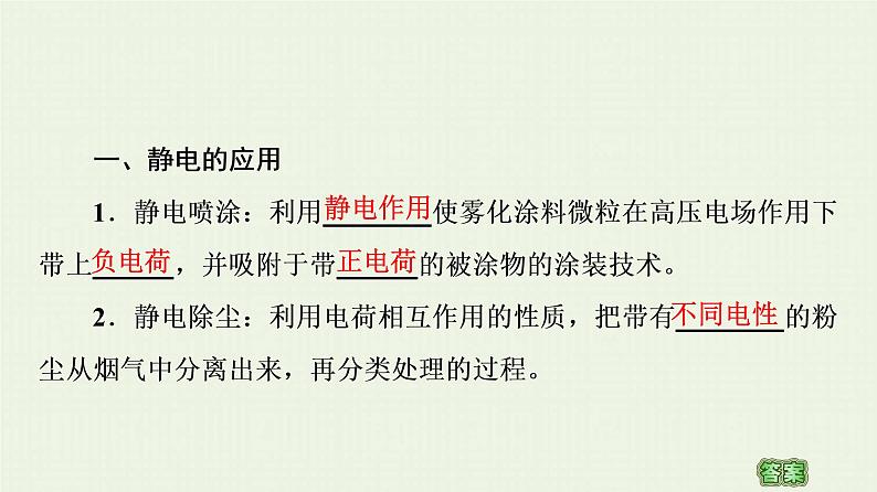 粤教版高中物理必修第三册第2章静电场的应用第3节静电的利用与防护课件第4页