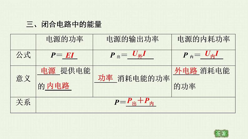 粤教版高中物理必修第三册第5章电能与能源的可持续发展第1节电路中的能量课件第7页