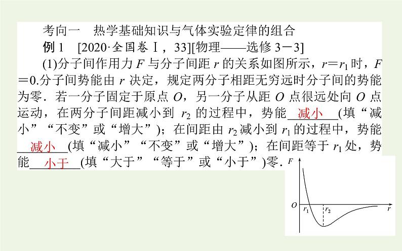 高考物理二轮复习专题12选修3_3分子动理论气体及热力学定律课件08