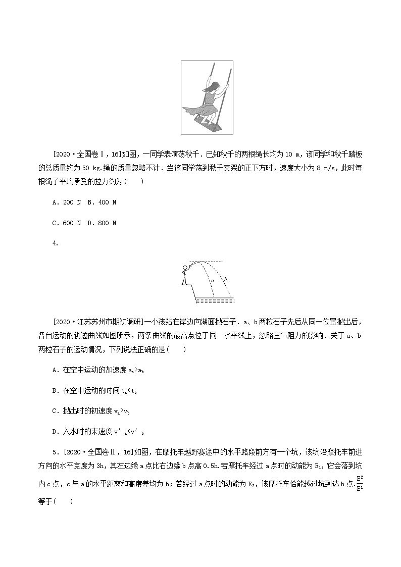 高考物理二轮复习闯关导练热点4平抛与圆周运动含答案02