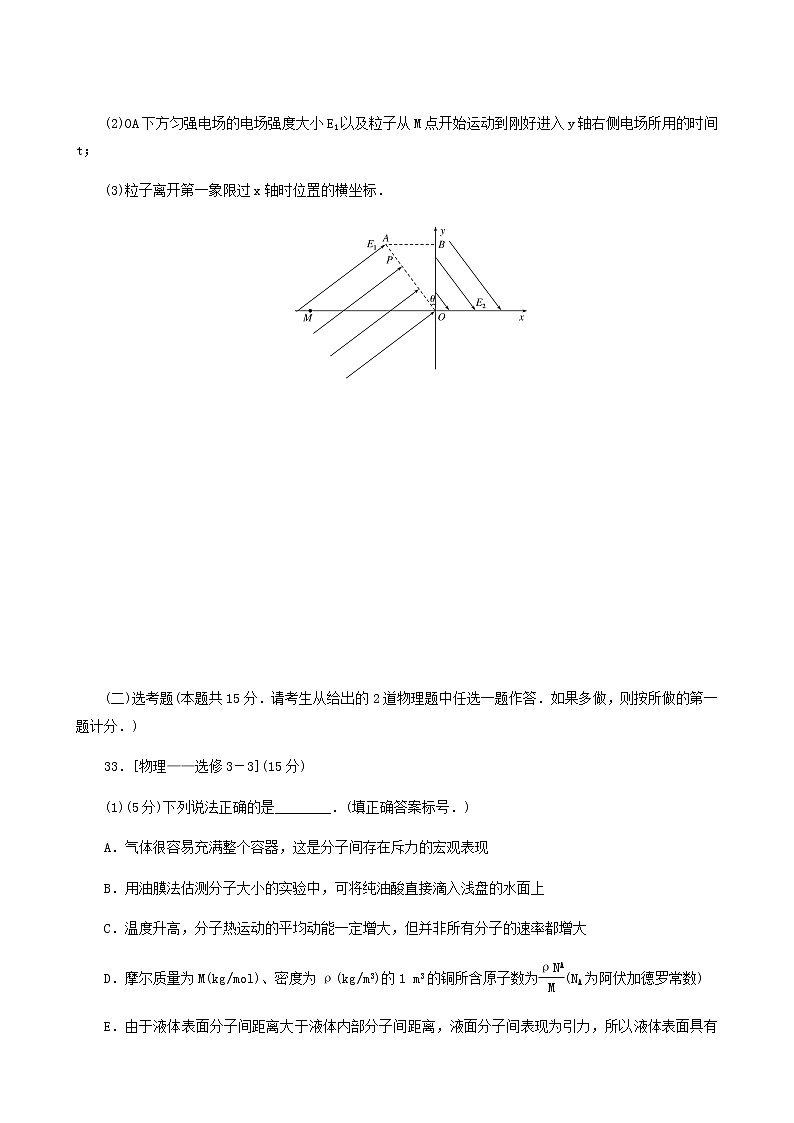 高考物理二轮复习规范练82+2选1含答案第2页