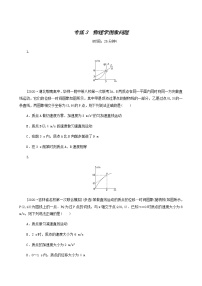 高考物理二轮复习专练3物理学图象问题含答案