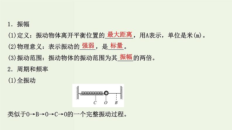 人教版高中物理选择性必修第一册第2章机械振动2简谐运动的描述课件04