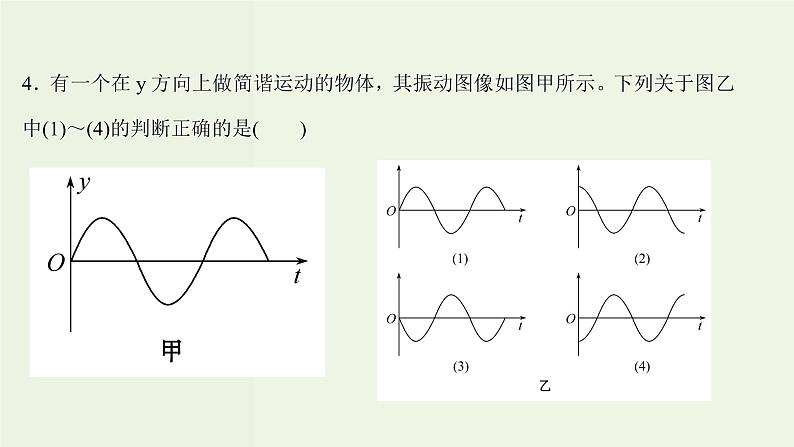 人教版高中物理选择性必修第一册第2章机械振动单元评价课件第8页