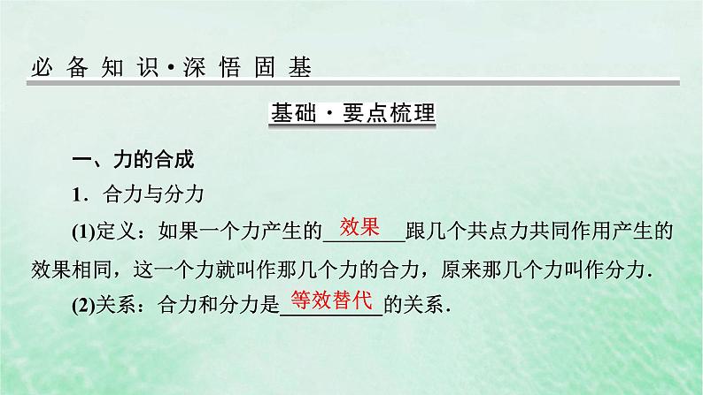 2023版高考物理一轮总复习专题2相互作用第2讲力的合成与分解课件第2页